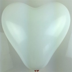 Fehér szín - 10db/tétel Romantikus 12 hüvelykes 2,2g Red Love Heart Latex hélium lufi esküvői dekoráció Valentin-napi