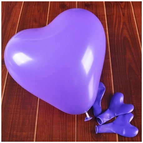 Szín: lila - 10db/tétel Romantikus 12 hüvelykes 2,2g Red Love Heart Latex hélium lufi esküvői dekoráció Valentin-napi