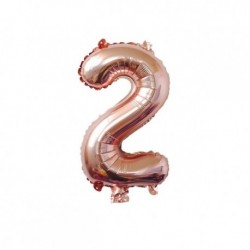 Szín: rózsa arany 2 - 1 db 32 hüvelykes rózsa arany ezüst alumínium fólia szám lufi 0-9 születésnapi esküvői