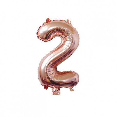 Szín: rózsa arany 2 - 1 db 32 hüvelykes rózsa arany ezüst alumínium fólia szám lufi 0-9 születésnapi esküvői