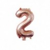 Szín: rózsa arany 2 - 1 db 32 hüvelykes rózsa arany ezüst alumínium fólia szám lufi 0-9 születésnapi esküvői