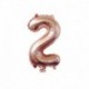Szín: rózsa arany 2 - 1 db 32 hüvelykes rózsa arany ezüst alumínium fólia szám lufi 0-9 születésnapi esküvői