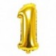 Szín: arany 1 - 1 db 32 hüvelykes rózsa arany ezüst alumínium fólia szám lufi 0-9 születésnapi esküvői eljegyzési