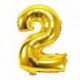 Szín: arany 2 - 1 db 32 hüvelykes rózsa arany ezüst alumínium fólia szám lufi 0-9 születésnapi esküvői eljegyzési