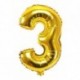 Szín: arany 3 - 1 db 32 hüvelykes rózsa arany ezüst alumínium fólia szám lufi 0-9 születésnapi esküvői eljegyzési