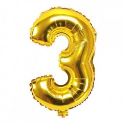 Szín: arany 3 - 1 db 32 hüvelykes rózsa arany ezüst alumínium fólia szám lufi 0-9 születésnapi esküvői eljegyzési