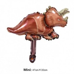 Szín: Mini 02 - 1 db mini dinoszaurusz fólia lufi zöld piros boldog születésnapi buli dekoráció dinoszaurusz léggömb