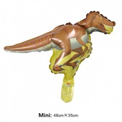 Szín: Mini 04 - 1 db mini dinoszaurusz fólia lufi zöld piros boldog születésnapi buli dekoráció dinoszaurusz léggömb