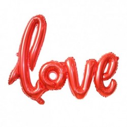 Szín: LOVE - Új nagy koronás macska ölelés medve pillangó csat alumínium fólia léggömb baba születésnapi Valentin