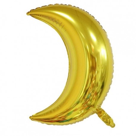 Szín: arany - 28 hüvelykes arany ezüst rózsaszín hold alakú alumínium fólia léggömb felfújható esküvői