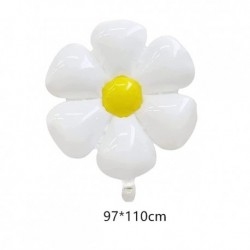 Szín: 1db - 1 db INS fehér százszorszép virág hélium léggömb baba zuhany születésnapi fotó kellékek tojás virág