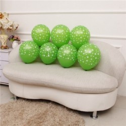 Szín: zöld - 10db/tétel 12 hüvelyk vastag 2,8g romantikus ötágú csillag léggömbök színes esküvői dekorációs