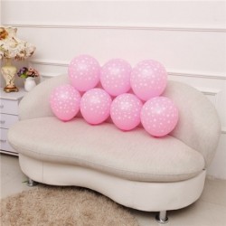 Szín: rózsaszín - 10db/tétel 12 hüvelyk vastag 2,8g romantikus ötágú csillag léggömbök színes esküvői dekorációs