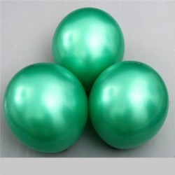 Szín: zöld - 10db/tétel 12 hüvelykes vastag 2,8g arany ezüst gyöngy Latex léggömbök felfújható hélium ballon