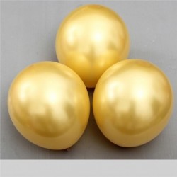Szín: arany - Világoskék léggömbök 10db/tétel 12 hüvelykes Pearl Latex léggömb felfújható léggömb esküvői