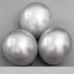 Szín: ezüst - Világoskék léggömbök 10db/tétel 12 hüvelykes Pearl Latex léggömb felfújható léggömb esküvői