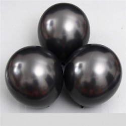 Fekete szín - Világoskék léggömbök 10db/tétel 12 hüvelykes Pearl Latex léggömb felfújható léggömb esküvői