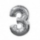 Szín: ezüst 3 - 32 hüvelykes arany ezüst szám fólia léggömbök számjegyű léggömbök gyermek születésnapi buli