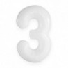 Szín: fehér 3 - 1 db 40 hüvelykes számjegyű fekete fehér nagyszámú fólia lufi 0-9 éves gyermekek felnőttek