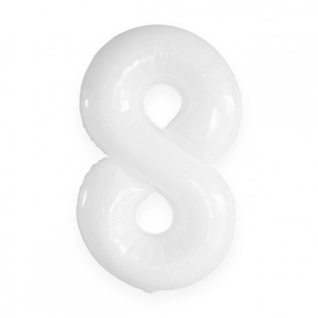 Szín: fehér 8 - 1 db 40 hüvelykes számjegyű fekete fehér nagyszámú fólia lufi 0-9 éves gyermekek felnőttek
