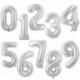 Szín: ezüst - 40 hüvelykes színátmenetes rózsa vörös arany ezüst nagyszámú fólia lufi 0 1 2 3 4 5 6 7 8 9 18 éves