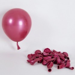 Szín: fém vörös - Rózsaszín léggömb füzérív készlet Latex ballon kombináció piros arany fém ballonok lila makaron