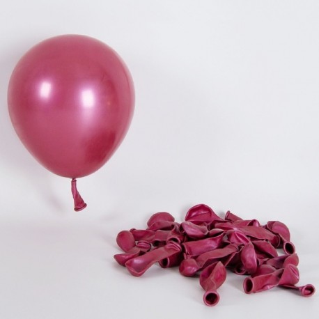 Szín: fém vörös - Rózsaszín léggömb füzérív készlet Latex ballon kombináció piros arany fém ballonok lila makaron