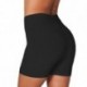 Fekete szín - Nyári vékony fitnesz rövidnadrág Push Up női szexi edzőtermi motoros rövidnadrág rövid nőies leggings