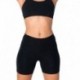 Fekete szín - Nyári vékony fitnesz rövidnadrág Push Up női szexi edzőtermi motoros rövidnadrág rövid nőies leggings