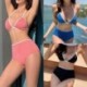 Szín: kék 01 - Szexi bikini fürdőruha női fürdőruha Push Up bikini szett női tömör tanga brazil fürdőruha strandruha