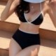 Szín: kék 01 - Szexi bikini fürdőruha női fürdőruha Push Up bikini szett női tömör tanga brazil fürdőruha strandruha