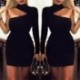 Szín: mint a képen - Bodycon kötszeres ruha női Vestidos Verano nyári szexi elegáns fehér fekete sárga egy vállú mini