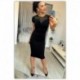 Szín: LD4843-B - szexi ruha női ruhák vintage fekete fonal toldás női ruhák elegáns női party éjszakai bodycon