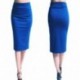 Piros szín - Új női Office Stretch Bodycon Midi szoknya női ceruzaszoknya női magas derekú szoknya lábszárközépig