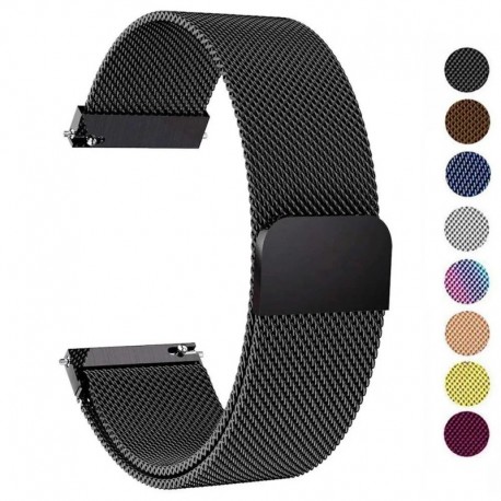 Szíj színe: ezüst - 22 mm-es 20 mm-es milánói hurkos szíj Samsung Galaxy Watch 5 4 44 mm 40 mm 5 Pro Active 2 karkötő