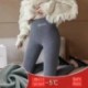 Méret: M - Téli vastag báránygyapjú leggings női meleg polár bélésű termikus bokahosszú nadrág szürke színű szexi