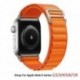 A szalag színe: narancs - Alpine hurkos szíj Apple óra szíjhoz 49mm 45mm 41mm 44mm 40mm nylon fonott óraszíj karkötő öv