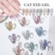 Szín: 9D-09 - 9D Crystal Cat Eye gél körömlakk Holografikus UV Soak Off Gél Lakk Mágneses Hibrid Gél Lakk Manikűrhöz 9
