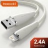 Hossz: A-L 1m Fehér - Toocki USB kábel iPhone 14 13 12 11 Pro Max XR XS 8 7 6 Plus gyorstöltő vezetékhez iPhone töltőhöz