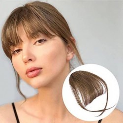 Szín: világosbarna - Rambut Dahi Alami Rambut Palsu Poni Udara Poni Paróka Potongan Perempuan Nyata Komik Siram Poni Paróka