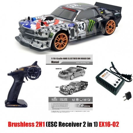 Szín: Brushless 2H1 EX1602 - ZD Racing 1/16 távirányítós autó 40 km/h nagy sebességű kefe nélküli motor 4WD RC autó