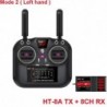 Szín: Mode2 TX RX - Hotrc HT-8A 2.4G 8CH FHSS GFSK adó távirányító SBUS vevő modell repülőgép drone autós hajóhoz