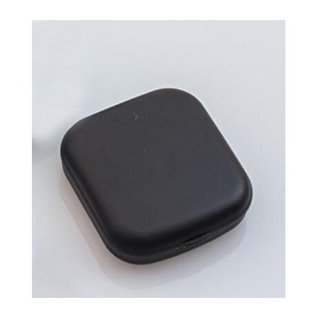 Fekete szín - Mini kontaktlencse tok, egyszínű Lovely Travel Kit zseb, női könnyen hordozható tükörlencsedobozos