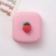 Szín: Starberry - Mini kontaktlencse tok, egyszínű Lovely Travel Kit zseb, női könnyen hordozható tükörlencsedobozos