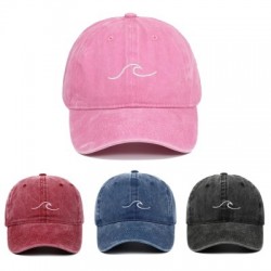 Fehér szín - Mosott baseballsapka Hullámhímzés Hip Hop Kalap Nyári Divat Férfi Női Szabadtéri Sport Szabadidő Snapback