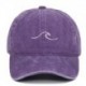 Fehér szín - Mosott baseballsapka Hullámhímzés Hip Hop Kalap Nyári Divat Férfi Női Szabadtéri Sport Szabadidő Snapback