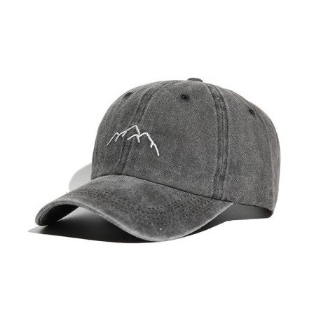 Fekete szín - Új női baseballsapka férfiaknak Vintage mosott pamut hímzett sapka nyári légáteresztő kültéri alkalmi,