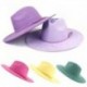 Szín: 3 - Fedora női sapkák új 9,5 cm széles karimájú ruha férfi sapkák nemezelt sapka Panama templom Esküvői