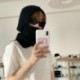 Szín: Sötét khaki - Y2K Balaclava sapka melegen tartó nyakvédő kapucnis pulóver kötött kerékpáros sál melegítő