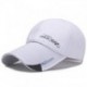 Fehér szín - Divat férfi tavaszi nyári sapka sport baseball sapkák kültéri futósapka napvédő pamut hálós Snapback